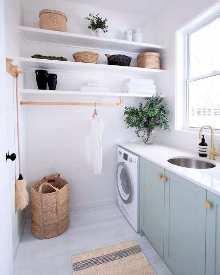 11 Laundry Room Design Hacks You Can Easily Re-Create - Tinybeans Scandinavian Laundry Room, Perfect Laundry Room, Laundry Room Hacks, Room Storage Diy, Interior Boho, Dream Laundry Room, Laundry Room Renovation, Laundry Design, Modern Laundry Rooms