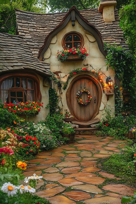 Discover 25+ enchanting home decor ideas to infuse your space with witchy vibes. From mystical tapestries to magical altar setups, awaken your inner witch and transform your home into a spellbinding sanctuary. 🌟🔮 #WitchyHomeDecor #MagicalSpaces #InnerWitch #EnchantingDecor Witchy Tiny House, Storybook Cottage Interior, Fairytale House Interior, Witch Cottage Interior, Odd Houses, Whimsical Homes, Cottagecore Homes, Cottages In The Woods, Cottage Whimsical