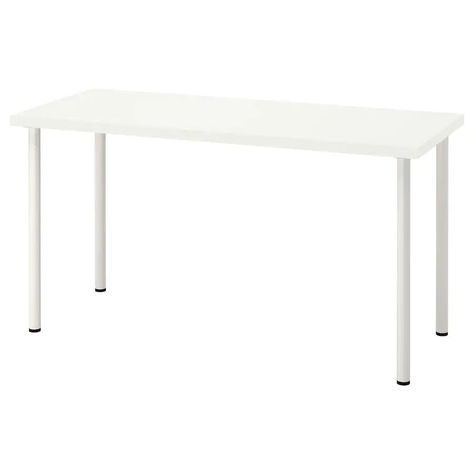 Ikea Ireland, Drawing Table, Plastic Edging, Simple Desk, Ikea Family, Office Workspace, White Desks, Home Upgrades, Office Table