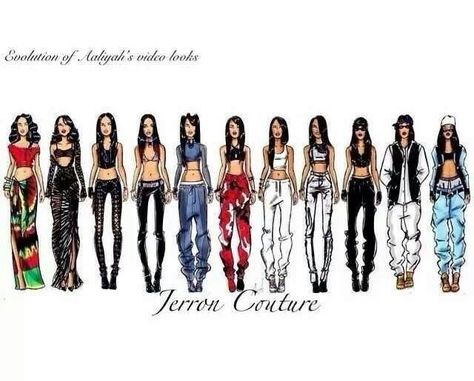 Aaliyah's wardrobe from her music videos. ♡ Aaliyah Fashion, Sports Day Outfit, Looks Hip Hop, Aaliyah Style, Aaliyah Haughton, Style Evolution, Fashion Vibes, Fashion Designs, Aaliyah