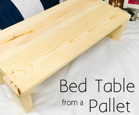 Bed Tray Diy, Breakfast In Bed Table, Bed Tray Table, Lap Table, Wood Table Diy, Bed Wood, Bed Tray, The Homestead, Table Diy