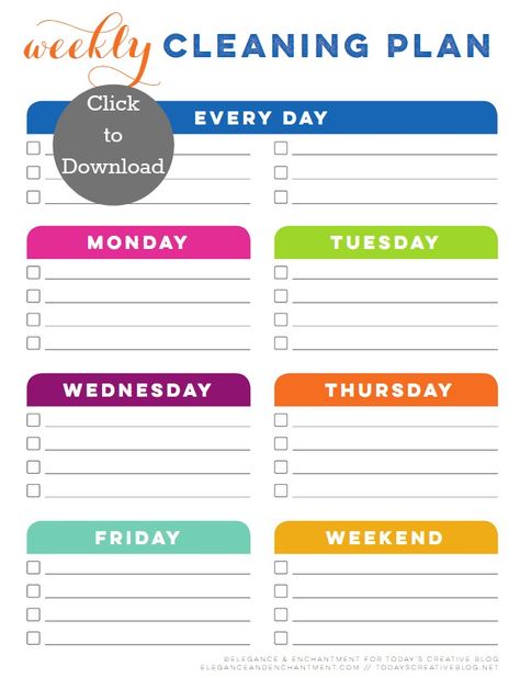 Weekly Cleaning Schedule Printable- blank| TodaysCreativeBlog.net Weekly Cleaning Plan, Cleaning Charts, Household Printables, Weekly Cleaning Schedule Printable, Joy Hair, Cleaning Lists, Organizing Documents, Cleaning Plan, Cleaning Calendar