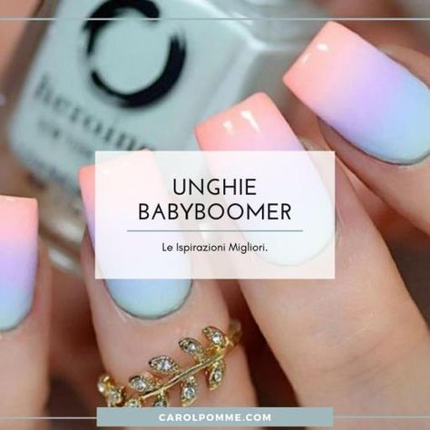 Babyboomer colorato: su unghie corte, pastello, con glitter o decori. Ecco le ispirazioni delle manicure sfumate più belle. Il nostro obiettivo è quello di raccogliere le migliori ispirazioni, per aiutare chi vuole realizzare un babyboomer colorato, ma è a corto di idee. Abbiamo quindi selezionato una serie di stili che si adattano a tutte le […] L'articolo Babyboomer colorato: le 34 ispirazioni più belle proviene da Carol Pomme. Unghie Sfumate, French Baby, Bride Nails, French Manicure, Manicure, Nail Art, Glitter, Nails, Art