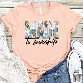 Ladies T Shirt Design, Made To Worship, Design Tape, Faith Apparel, Faith Clothing, Christian Family, Shirt Design Ideas, Cute Shirt Designs, T Shirt Design Ideas