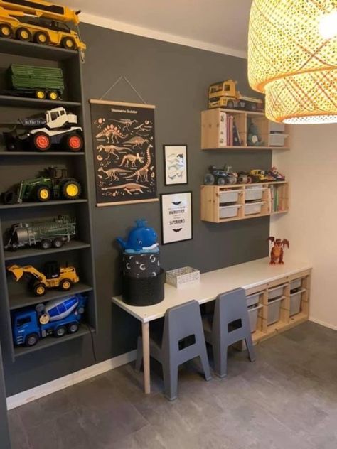 40+ Awesome Bedroom Decorating Ideas for Boys | HubPages Toyroom Ideas Boys, Boys Toy Room Ideas, Ikea Toddler Room Boy, Kids Boys Room Ideas, Toddler Boy Room Toy Storage, Toy Storage Boys Room, Toddler Boy Room Organization, Boy Room Toy Storage, Spare Bedroom Playroom Combo