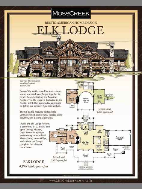 Timber Frame House Plans, Luxury Log Homes, Frame House Plans, American Home Design, Plane 3d, Log Cabin House Plans, Timber Frame House, Log Home Plans, Rustic House Plans