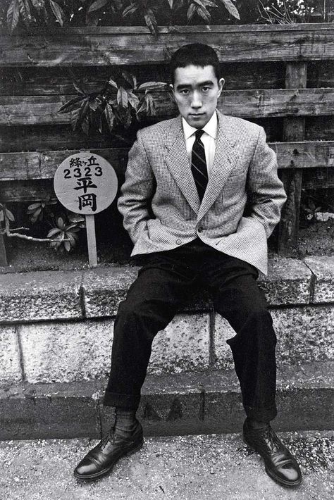 Download Image of Yukio Mishima, 1955. Public domain image of 1950s Japan.. Free for commercial use, no attribution required.  A portrait of Yukio Mishima, 1955. Taken by Ken Domon.. Dated: 15.01.1955. Topics: yukio mishima, japan, high resolution Yukio Mishima, Roman Era, Jean Cocteau, Person Of Interest, Writing Poetry, Public Domain Images, Film Director, Martial Arts, A Man