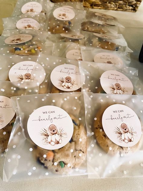 Can Bearly Wait Dessert Table, We Can Bearly Wait Dessert Table, Bear Dessert Table, Baby Shower Snack Table, Baby Shower Treat Table, Baby Shower Sweets Table, Baby Shower Recuerdos, Cookies For Baby Shower, Bear Baby Shower Favors