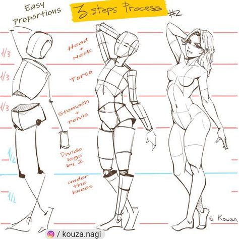 How To Draw Torso Female, Body Construction Drawing, Torso Drawing Tutorial, Anatomy Female Drawing, Female Torso Reference, Easy Anatomy, Torso Drawing, How To Draw Bodies, Drawing Body Proportions