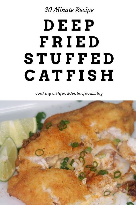 Recipe for Fried Stuffed Catfish stuffed with shrimp ..or whatever else you want to put. Ill show you how Fried Stuffed Catfish, Stuffed Catfish, Fried Catfish Recipe, Fried Catfish Recipes, Catfish Recipe, Seafood Dish Recipes, Catfish Recipes, New Orleans Recipes, Appetizer Sandwiches