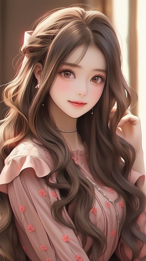 Brown Hair Princess, Pictures Of Barbie Dolls, Anime Dpz, Animated Pics, Girly M Instagram, Seni Korea, Anime Korea, Girly M, Cute Mobile Wallpapers