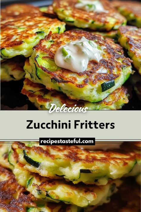 Zucchini Fritters are crispy on the outside and tender on the inside, making them a delicious snack, appetizer, or side dish. Packed with fresh zucchini and optional Parmesan cheese, these fritters are easy to make and full of flavor. Zucchini Fritters Recipe, Delicious Banana Bread Recipe, Fresh Zucchini, Tea Drink Recipes, Fritters Recipe, Christmas Recipes Easy, Zucchini Fritters, Fritter Recipes, Christmas Food Dinner