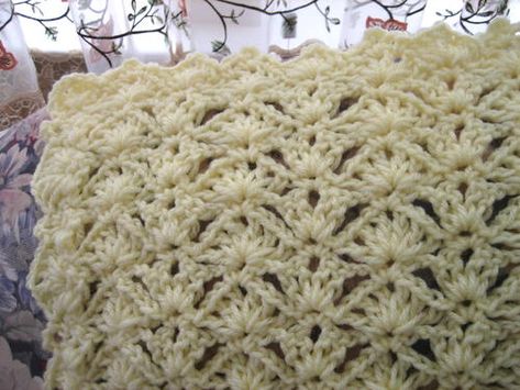 Luscious Crochet Lace Afghan Pattern [Free] | AllFreeCrochet.com Crochet Mens Scarf, Crochet Lace Scarf, Puff Stitch Crochet, Crochet Lace Shawl, Crochet Baby Blanket Free Pattern, Crochet Afghan Patterns Free, Crochet Shawls And Wraps, Crochet Lace Pattern, All Free Crochet