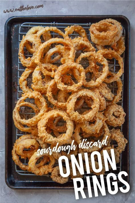 Burger King Onion Rings, Seasoned Bread, Recipe Using Sourdough Starter, Egg Substitute, Sourdough Starter Discard Recipe, Homemade Sourdough Bread, Bread Starter, Sourdough Starter Recipe, Sourdough Discard