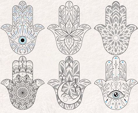 Hamsa Evil Eye Tattoo, Hamsa Tattoo Design For Women, 2024 Tattoo Ideas, Hamsa Drawing, Evil Eye Mandala, Fatima Hand Tattoo, Tattoo Main, Hamsa Tattoo Design, Hamsa Hand Tattoo