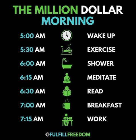 Morning Workout Motivation, Routine Quotes, Morning Routines List, Millionaire Mindset Quotes, Healthy Morning Routine, Millionaire Quotes, Life Routines, Genius Quotes, Robert Kiyosaki