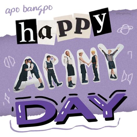 bts army day edit Happy Birthday Army Bts, Happy Army Day Bts, Army Day Bts, Happy Purple Day, Happy Birthday Army, Happy Army Day, Army Birthday Parties, Army Birthday, Army's Birthday