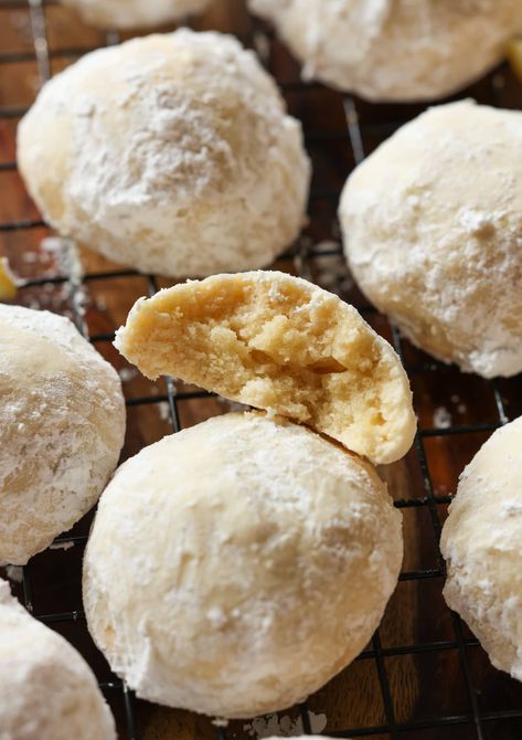 My easy lemon cooler cookies are soft, tart and citrus cookies coated with melty powdered sugar. The perfect lemon cookie recipe! Lemon Coolers Cookies Recipe, Lemon Cooler Cookies, Citrus Cookies, Lemon Cookie Recipe, Yummy Things To Bake, Lemon Cookie, Candied Lemon Peel, Lemon Cookies Recipes, Citrus Recipes