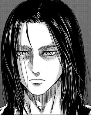 Anime Character, Attack On Titan, Long Hair, Black And White, Hair, Anime, Blue, White, Black