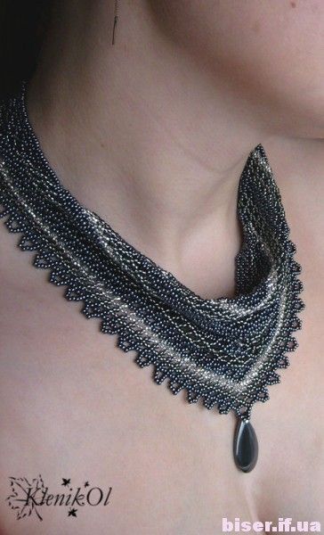 Bead Scarf, Seed Bead Tutorials, Beaded Scarf, Beading Netting, Motifs Perler, Scarf Necklace, Necklace Patterns, Seed Bead Tutorial, Neck Piece