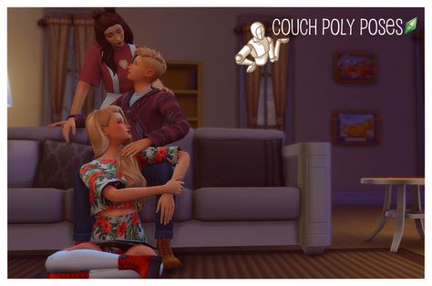 Couch Poly Pose Pack~ | SamsSims on Patreon Trio Poses, 15 Poses, Sims 4 Black Hair, My Followers, Sims Cc, Sims 4, Hair Tutorial, Bean Bag Chair, Black Hair