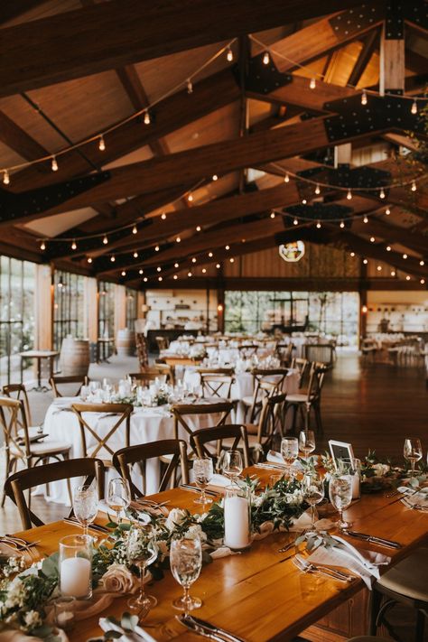 Wedding Reception Mixed Tables, Modern Rustic Wedding Reception, Cidery Wedding, Craftsman Wedding, Rustic Restaurant Wedding, Romantic Vineyard Wedding, Rustic Classic Wedding Decor, Outdoor Winery Wedding Reception, Farmhouse Chic Wedding