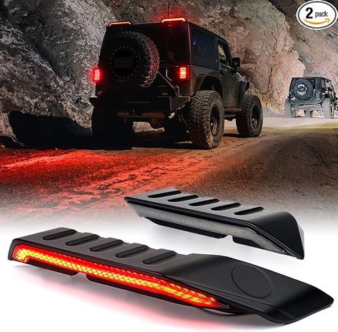 Amazon.com: Xprite High Mount Brake Light with Turn Signals & Brake Lights, Awesome Extra Tail Light Compatible with Jeep Wrangler JK JKU 2007-2018 : Automotive Jeep Wrangler Jl Mods, Kc Lights Jeep Wrangler, Jeep Interior Lights, Jeep Wrangler Upgrades, Jeep Swag, Jeep Wrangler Led Lights, Jeep With Led Lights, Jeep Lights, Jeep Sahara