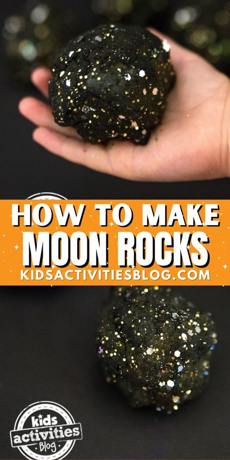 Learn How to Make Moon Rocks. These DIY moon rocks are super easy to make and a great for not only crafts, but science experiments as well. They actually resemble real moon rocks! Making moon rocks is a great craft for toddlers, preschoolers, kindergarteners and elementary aged students. Whether you’re making these moon rocks at home or in the classroom, they are so much fun to make! Space Crafts Preschool, Astronaut Craft, Moon Science, Moon Activities, Space Activities For Kids, Space Preschool, Diy Moon, Space Crafts For Kids, Solar System Projects