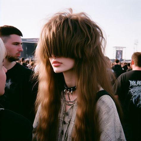 Eye Covering Hairstyles, Long Bangs Covering Eyes, Bangs That Cover Eyes, Alt Hair Inspo Color, Interesting Expressions, Hair Covering Eyes, Bangs Covering Eyes, Emo Bangs, Oc Hair