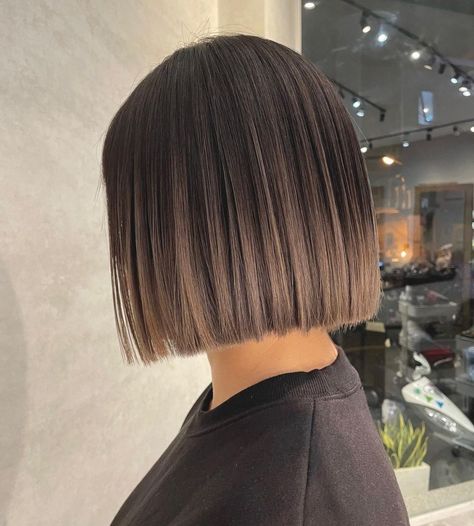 Natural Hair Care Tips, Chin Length Hair, Short Straight Hair, Short Hair Balayage, Haircuts Straight Hair, Short Bob Haircuts, Long Bob Hairstyles, Short Hair Color, Penteado Cabelo Curto