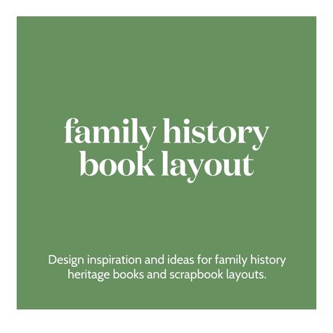 Pinterest board cover for design inspiration and ideas for family history heritage books and scrapbook layouts. History Book Layout, Family Trivia Questions, Family History Book Layout, Trading Card Template, Into Books, Family History Projects, Family History Book, Family Story, Family Book