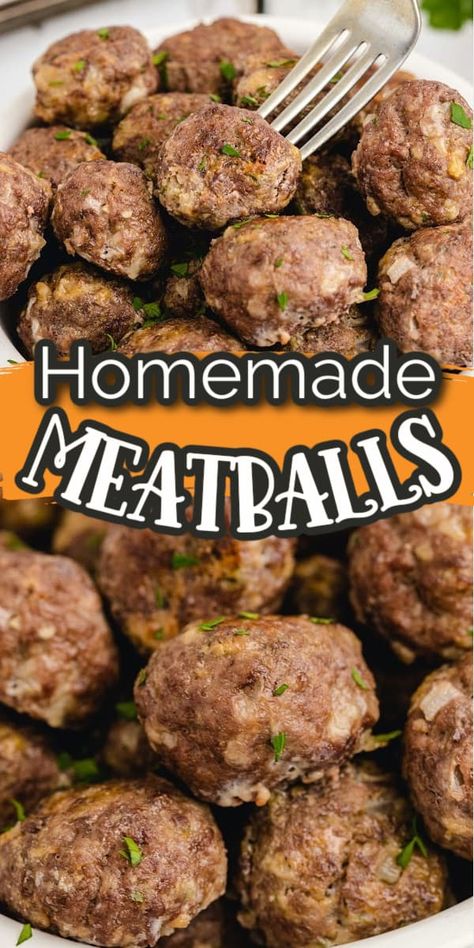 Home Made Meatballs Easy, Homemade Meatballs Crockpot, Best Homemade Meatballs, Food Closet, Making Meatballs, Homemade Meatballs Easy, Homemade Meatballs Recipe, Homemade Italian Meatballs, Sub Sandwich