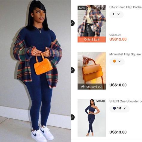 Teyaira Mcqueary Shein Outfits Lookbook, Outfits With Shein Clothes, Classy Shein Outfits, Fall Outfits From Shien, Winter Outfits From Shien, Cute Outfits Shein, Lookbook Outfits Winter, Shein Recreation Outfits, Outfit On Shein