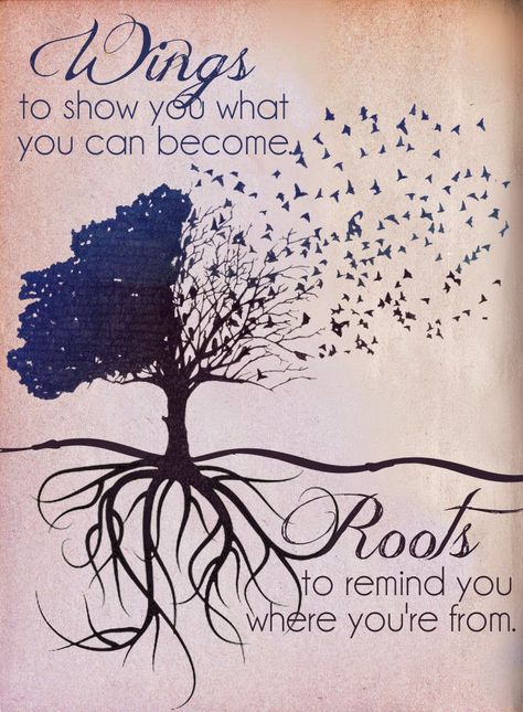 Wings to show you what you can become...Roots to remind you where you're from. Sugar Blossoms.... Roots And Wings, Zig Ziglar, Imagine Dragons, Family Quotes, Happy Sunday, 그림 그리기, The Words, Great Quotes, Beautiful Words