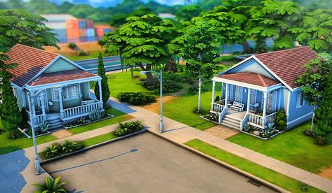 Sims 4 Starter Home, Starter Homes, Sims Houses, Sims Building, Save File, Sims House Design, Minecraft House, Willow Creek, Starter Home