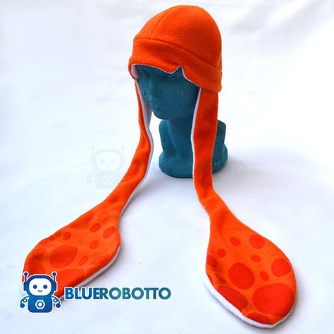 Squid hat Squid Hat, Splatoon Cosplay, Color Palette Yellow, Dec 7, Long Style, 8th Birthday, Splatoon, Felt Crafts, Costume Ideas