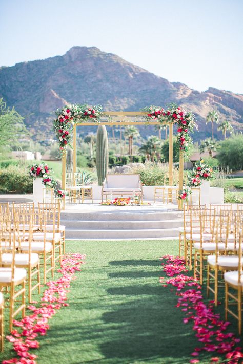 Wedding Venues Arizona, Phoenix Wedding Venues, Wedding Hindu, Indian Wedding Venue, Mandap Design, Hindu Wedding Ceremony, Wedding Hall Decorations, Destination Wedding Decor, Hindu Ceremony