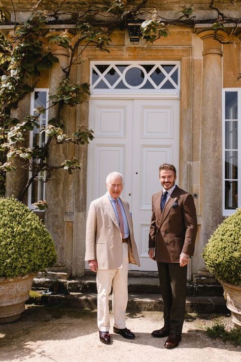 Charles shares joke with David Beckham as football legend handed huge role Highgrove House, Heavily Tattooed, Posh And Becks, Mike Tindall, Kate And Meghan, Girls Aloud, Principe Harry, Sarah Ferguson, House Of Windsor