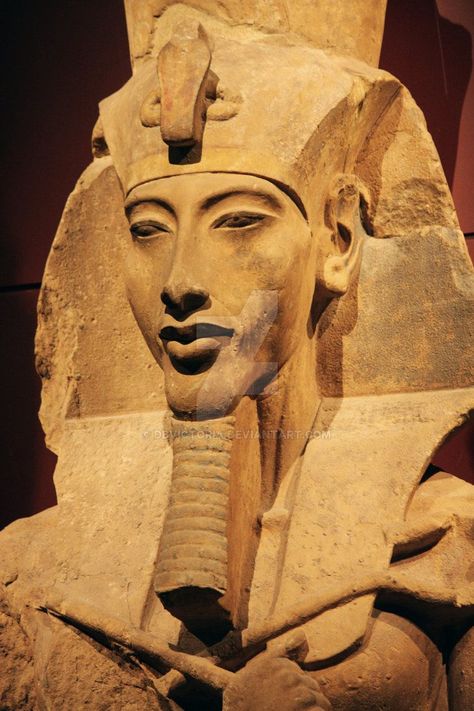 #KingAkhenaten is one of the most famous #pharaohs of ancient #Egypt, despite the attempts of later rulers to omit him from the lists of kings #Akhenaten has been described as a visionary who cut through the formality of #Egyptian religion to establish a connection with one God, the Aten The radical changes Akhenaten made have led to his characterization as the most mysterious king in Egypt #history. Our article here will help you to get everything about king Akhenaten and his history Ancient Egyptian Statues, Ancient Egyptian Artifacts, Egyptian Artifacts, Ancient Kingdom, Egypt History, Egyptian Symbols, Egypt Art, King Tut, Ancient Egyptian Art