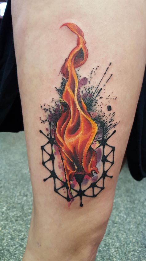 Tattoo artist: Amy Zager at Tattoo Factory in Chicago, IL Flame Tattoo, Kunst Tattoos, Flame Tattoos, Fire Tattoo, Flame Art, Tattoo Now, Tatuaje A Color, Tattoos Gallery, Tattoo Designs For Women