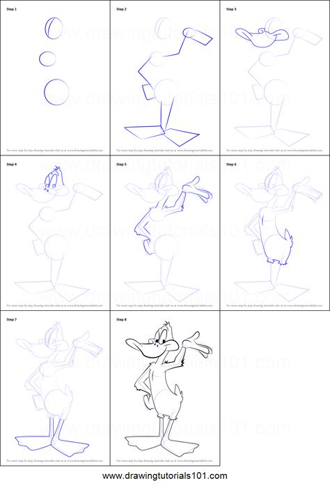 How to Draw Daffy Duck from Looney Tunes printable step by ... How To Draw Scrooge Mcduck, Looney Tunes Art Drawing, How To Draw Daffy Duck, How To Draw Looney Tunes Characters, Elephant Art Drawing, Hei Hei Moana, Looney Tunes Party, Camping Cartoon, Disney Drawing Tutorial