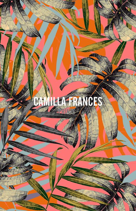 Camilla Frances Prints Camilla Frances Prints, Camilla Frances, Tropical Prints Pattern, Tropical Prints, Print Trends, Tropical Pattern, Watercolor Pattern, Textile Patterns, Surface Pattern Design