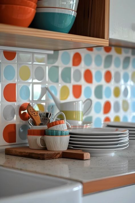 Explore timeless mid century kitchen backsplash styles to add a classic yet modern touch to your home renovation. Get inspired with trendy tips & ideas! Mid Century Kitchen Backsplash, Backsplash Styles, Mid Century Modern Kitchen Backsplash, Minimalist Kitchen Backsplash, Coastal Dining Table, Mid Century Modern Cabinets, Mid Century Kitchen Remodel, Modern Kitchen Backsplash, Modern Kitchen Renovation