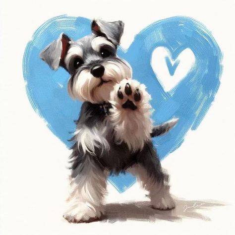 Schnauzer Art, Mini Schnauzer Puppies, Miniature Schnauzer Puppies, 강아지 그림, Schnauzer Puppy, Schnauzer Dogs, Kinds Of Dogs, Mini Schnauzer, Soul Mate