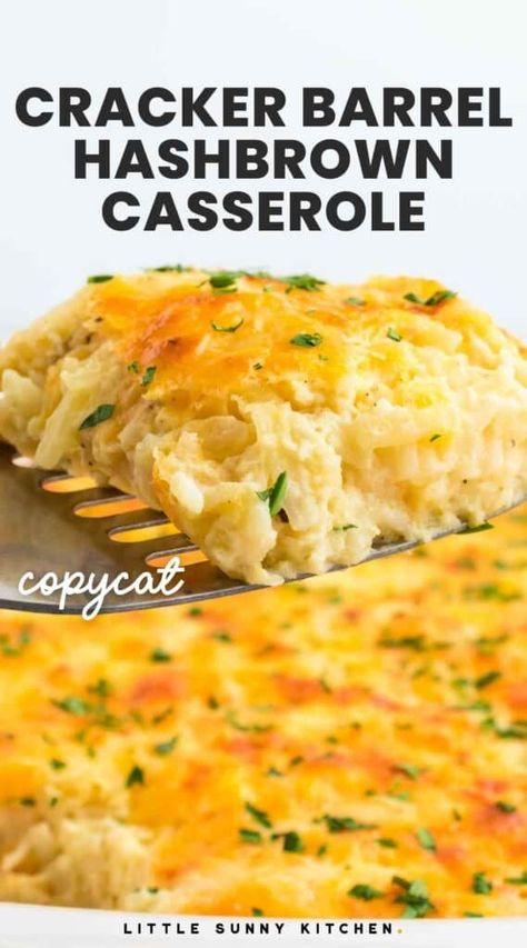 Copycat Breakfast, Cracker Barrel Hashbrown, Freeze Leftovers, Side Dishes For Ribs, Cracker Barrel Hashbrown Casserole, Casserole Breakfast, Burger Side Dishes, Side Dishes For Salmon, Hashbrown Casserole Recipe