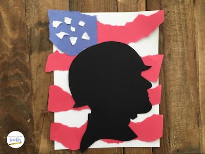 Elementary Veterans Day Art, Veterans Day Silhouette, Veterans Day Prek Activities, Veterans Day Art Kindergarten, Veterans Art Projects For Kids, Veteran's Day Art Kids, Veterans Day Projects For Elementary, Kindergarten Veterans Day Crafts, Veterans Day Craft For Preschool