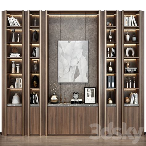 The 30 + Gorgeous & Modern Wooden Showcase Designs ~ Latest Showcase ~ Home Decoration Ideas Wall Shelves Design Office, Display Cabinet Design Living Rooms, Display Shelf Design Modern, Office Cabinets Design, Luxury Display Cabinet Design, Bar With Open Shelves, Display Cabinet Design Modern, Book Cabinet Design, Shelf Design Modern