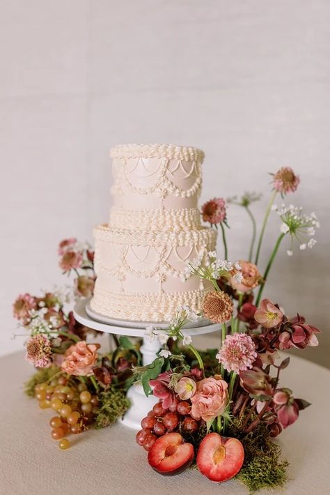 Floral Design | Rachael Meader Floral and Event Design Portland Cake Meadow, Wedding Cake Table, Cake Display, Wedding Cake Inspiration, Wedding Inspiration Fall, Beautiful Wedding Cakes, Wedding Cake Designs, Wedding Catering, Rose Wedding