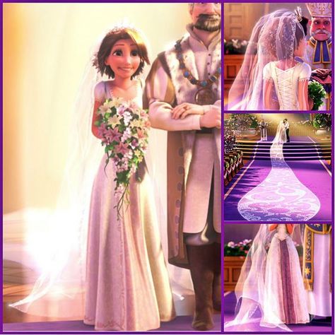 Details of the Tangled wedding dress. It's two dresses, actually. The under dress and then the over dress, whichi is split down the middle. Actually, it can also be designed to be three parts, the over skirt, the under dress and the bustier or corset/jacket/vest. Rapunzel's Wedding Dress, Tangled Inspired Bouquet, Tangled Wedding Suit, Tangled Wedding Decor, Rapunzel Themed Wedding Dress, Tangled Themed Wedding Dresses, Rapunzel Inspired Wedding Dress, Tangled Rapunzel Wedding, Rapunzel Wedding Invitations