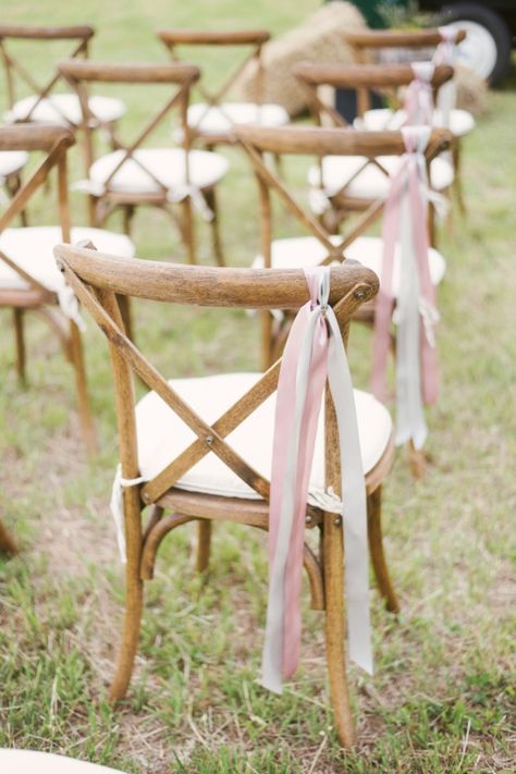 Yard Aesthetic, Wedding Walkway, Bride And Groom Silhouette, Cheap Wedding Decorations, Pink Wedding Decorations, Romantic Outdoor Wedding, Ceremony Chairs, Wedding Chair Decorations, Budget Friendly Wedding